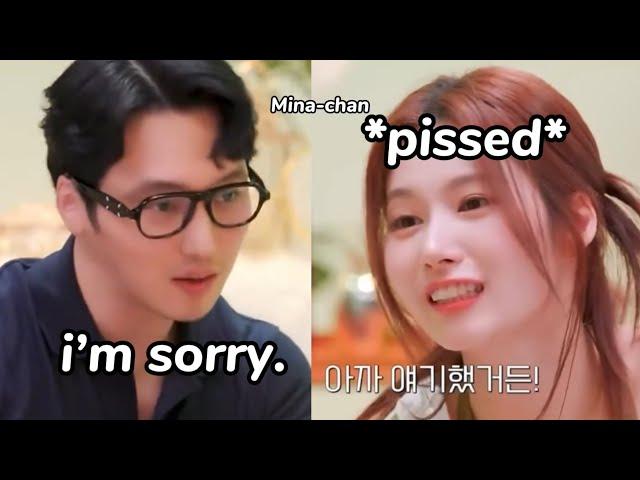 when sana being *so done* when the guest did this to her unexpectedly…