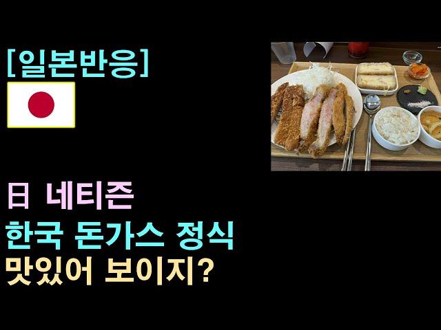 [일본반응] 日 네티즌 "한국 돈가스 정식 맛있어 보이지?"