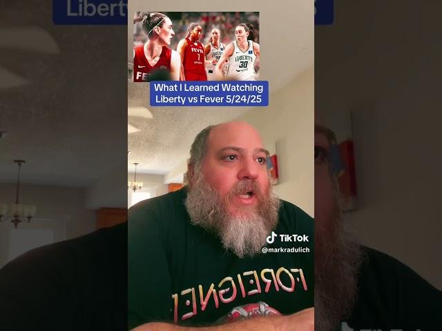 What I Learned Watching Liberty vs Fever 5/24/25