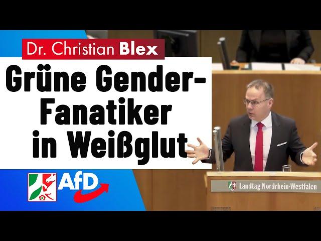 Grüne Gender-Fanatiker in Weißglut | Dr. Christian Blex AfD