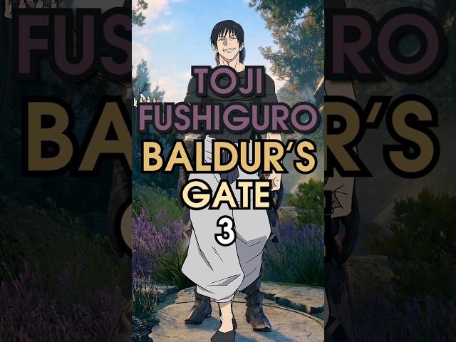 how to build TOJI FUSHIGURO (Gojo's Past Arc) in Baldur's Gate 3 in 1min - Rogue/Monk/Ranger build