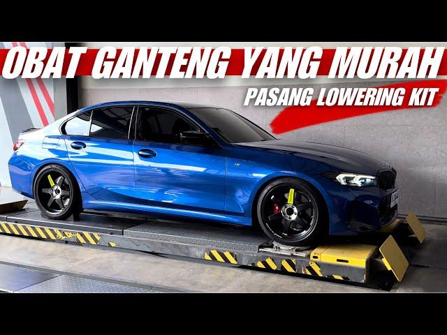 BIKIN BMW G20 330i JADI CEPER MANIS !!!! H&R LOWERING KIT INSTALL