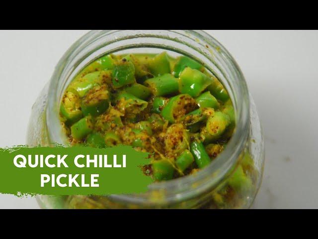 Quick Chilli Pickle |  झटपट ऐसे बनाएं हरी मिर्च का अचार | Pickle Recipe | Sanjeev Kapoor Khazana