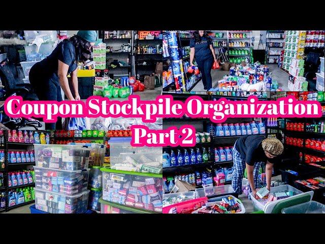 How I Clean & Organize My Coupon Stockpile | Part 2 | Garage Cleaning, Organizing & Decluttering!