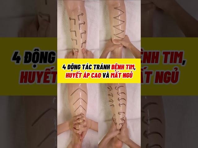 4 Động tác cải thiện lưu thông máu tránh bệnh tim, huyết áp cao và mất ngủ #benhtimmach #huyetapcao