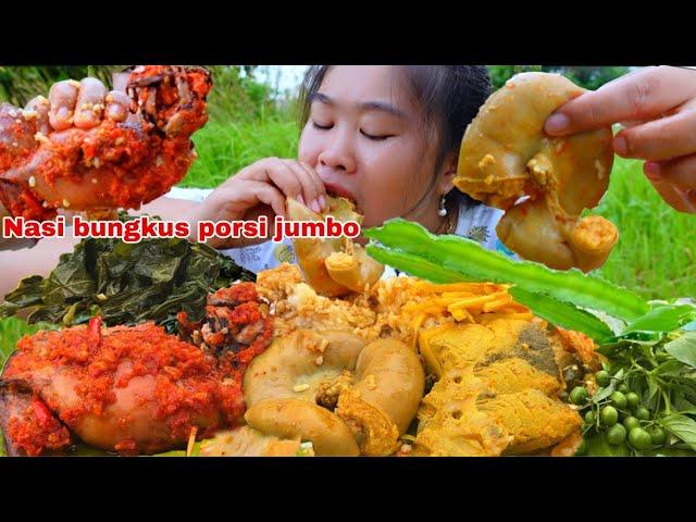 MUKBANG NASI PADANG JUMBO..  CUMI BALADO ISI..  GULAI TAMBUSU DAN  IKAN REBUNG ASAM..‼️