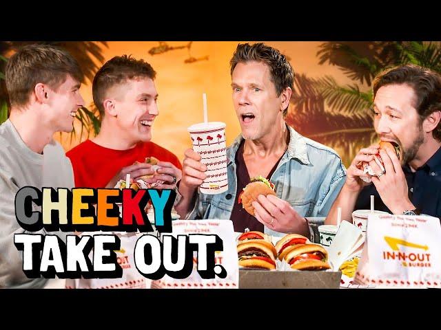 We got In-N-Out with Kevin Bacon and Joseph Gordon-Levitt!