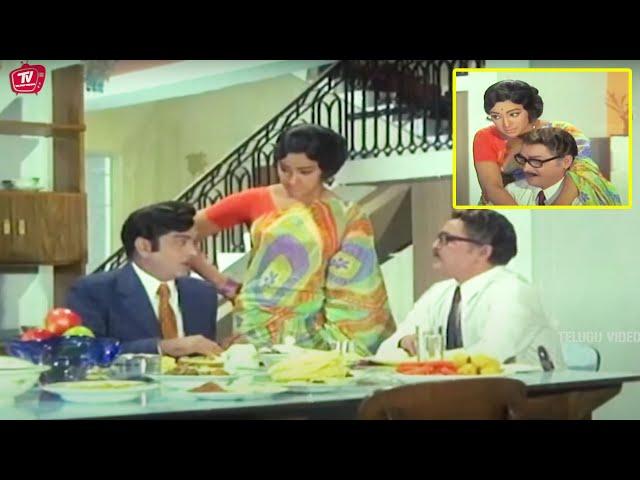 Akkineni Nageswara Rao And Lakshmi Old Best Movie Scene | Comedy Scenes | @TeluguVideoZ