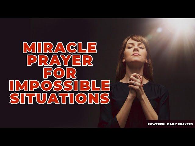 Pray This Powerful But Short Miracle Prayer for Impossible Situations  #shorts