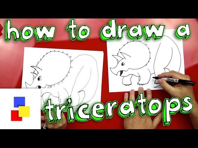 How To Draw A Triceratops