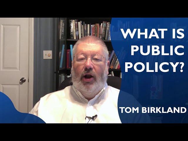 Introduction to the Policy Process Chapter 1: What is Public Policy?