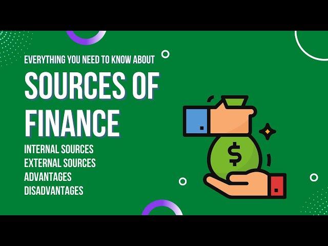 Sources of finance