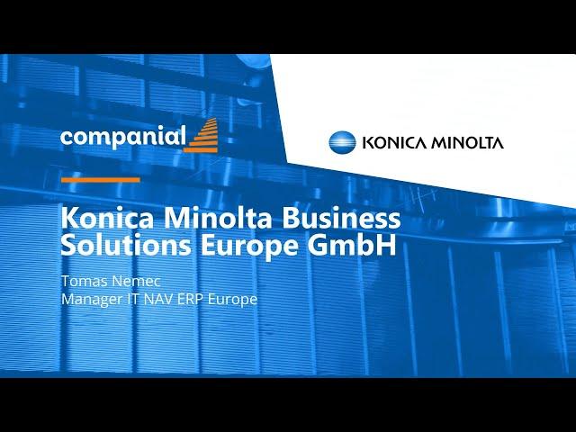 Konica Minolta Business Solutions Europe GmbH | 2023 Upgrade for NAV/Business Central Reference Case