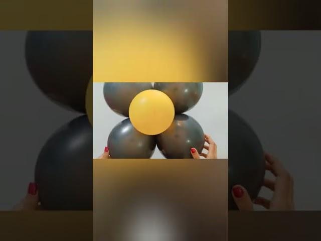 Black and Gold Theme Birthday Decoration #youtubeshorts #viral #shorts #balloondecoration #balloons