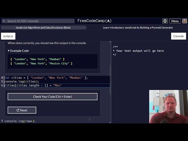 Learn Introductory JavaScript by Building a Pyramid Generator | FreeCodeCamp