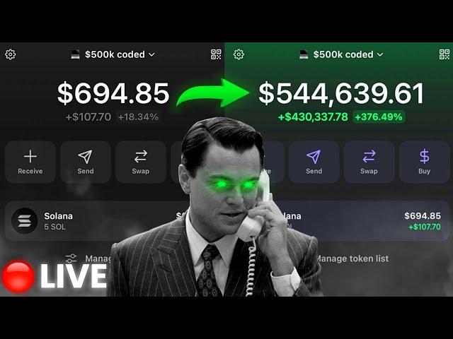 [LIVE] FLIPPING MEMECOINS TILL WE HIT $1M | 10 SOL START