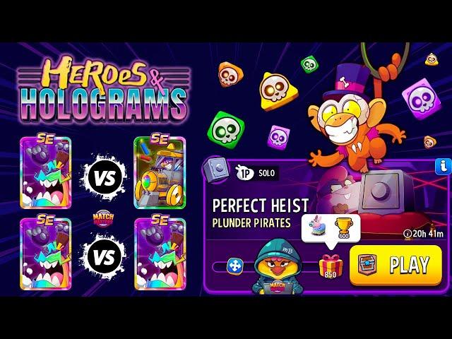 Plunder Pirates Perfect Heist 850p/ Heroes & Hologams PVP on Crazy Columns + Square Match