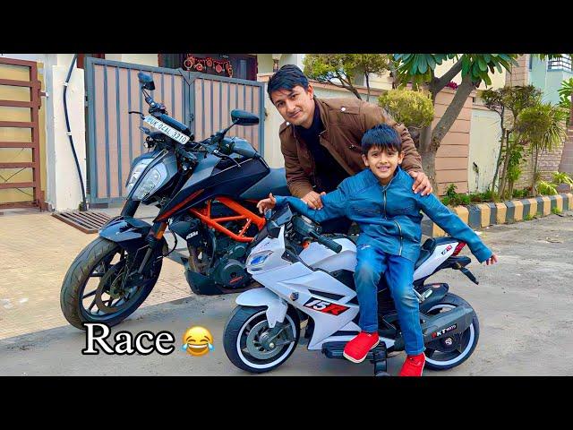 Bike race with kunali  kon jitega 