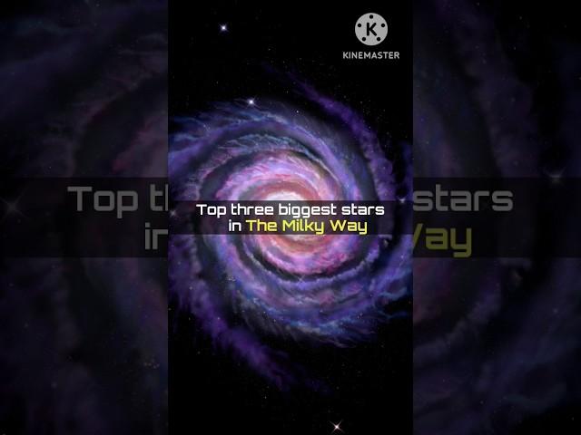 Top three biggest stars in the Milky Way! #shorts #universe #space