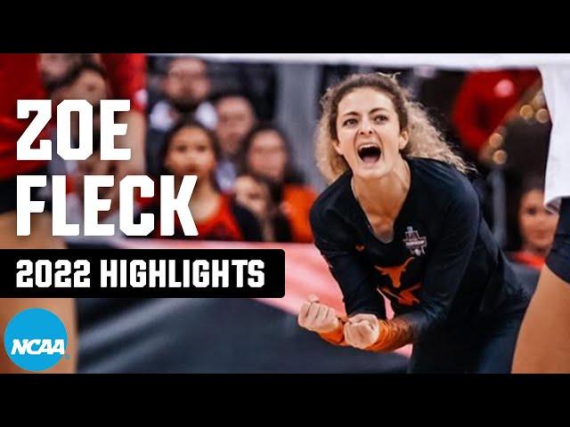 Zoe Fleck highlights: Texas libero's 2022 NCAA tournament top plays