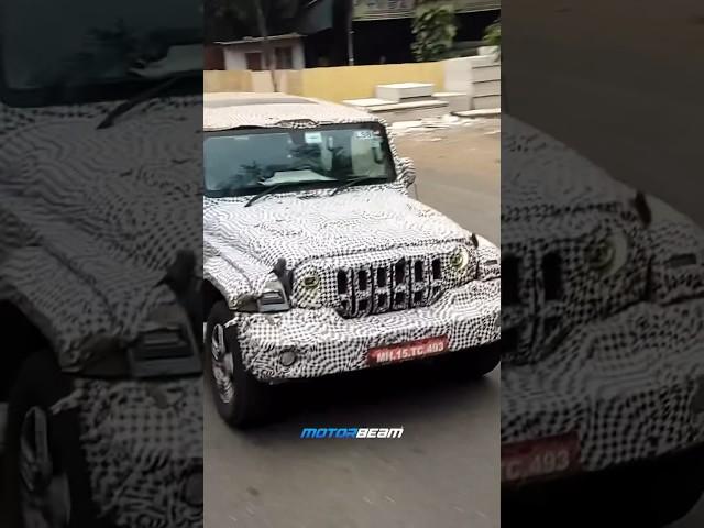 Mahindra Thar 5 Door With Sunroof | MotorBeam #shorts #thar #mahindra