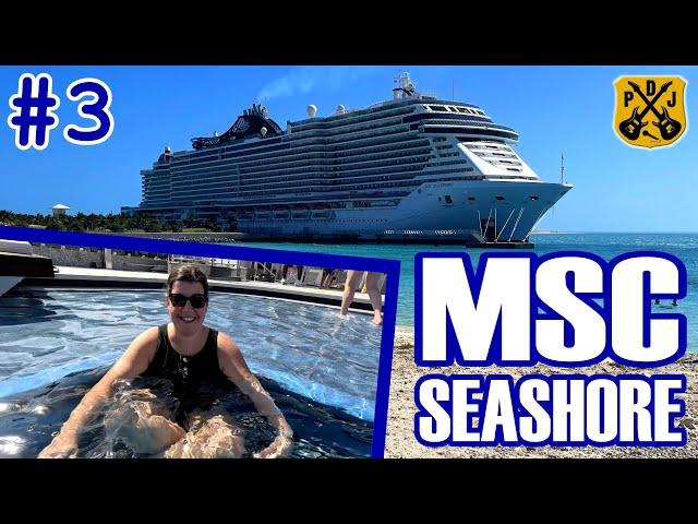 MSC Seashore 2024 Pt.3 - Ship Day, Pool Hopping, Kaito Sushi Dinner, Total Divas, Midnight Snacks