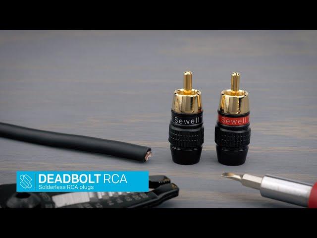 How to make an RCA interconnect cable with Deadbolt RCA solderless Plugs