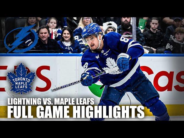 Tampa Bay Lightning vs. Toronto Maple Leafs | Full Game Highlights | ESPN NHL