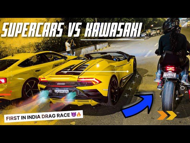 Lamborghini Huracan Evo Vs Audi S5 vs ZH2 DRAG RACE Wheelie Overtake ‼️