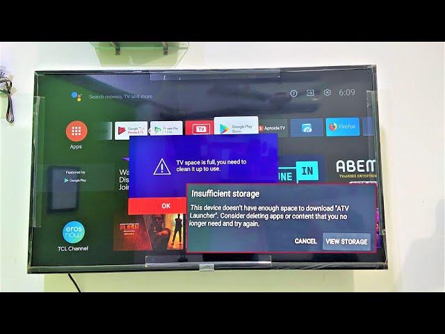 How to Fix All Insufficient Storage Errors in Android Smart TV (TV Space is Full)