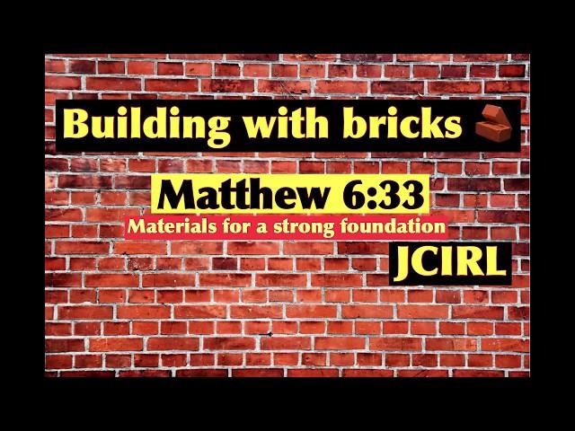 JCIRL: Building with bricks