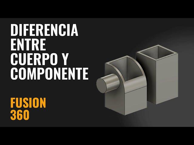 Diferencia entre Cuerpo y Componente - Fusion 360 en 5 min