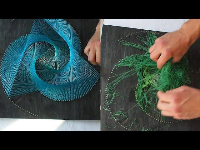 Spiral String Art - String Art Tutorial - DIY String Art || WooGlobe