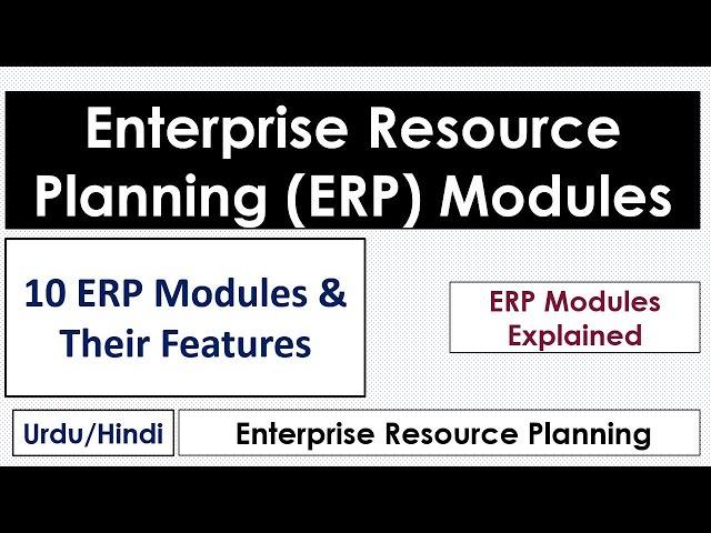 ERP Modules-10 ERP Modules & Their Features-ERP Modules Explained