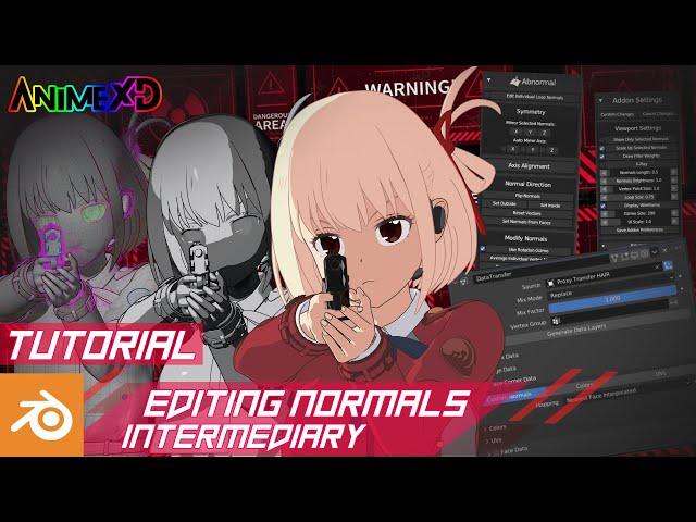 Tutorial Editing normals for shading anime blender 3 3