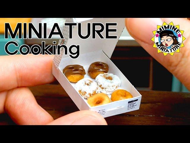 미니어쳐 진짜요리!! 도너츠 만들기 (+초코,슈가) Miniature cooking - doughnut ,donuts/ 미미네미니어쳐 ミミネミニチュア (mimine)