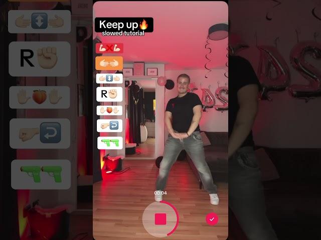 Keep up - slowed tutorial  #foryou #dance #tutorial