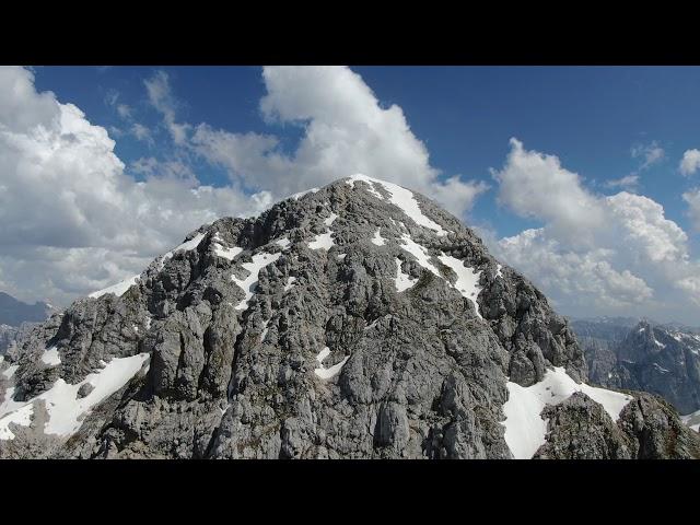 DJI MAVIC 2 ZOOM flying over Mangart Slovenia