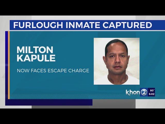 ‘Back in custody’, escaped Laumaka inmate captured: DPS