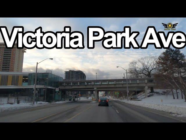 Victoria Park Avenue South Drive - Toronto Ontario Canada Feb 2021 (4k)