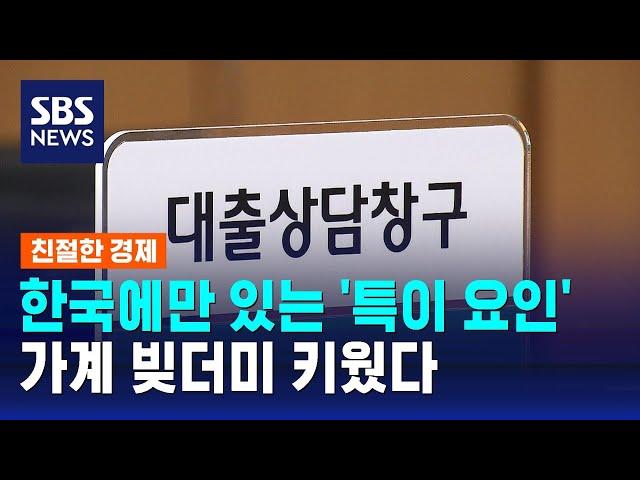 "한국에만 있는 '특이 요인', 가계 빚더미 키웠다" / SBS / 친절한 경제