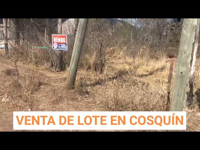 VENTA DE LOTE EN COSQUÍN - EN LA PROVINCIA DE CÓRDOBA