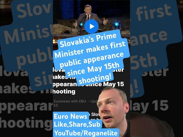 Slovakia’s prime minister makes first appearance since May 15th shooting! #news #worldnews #slovakia