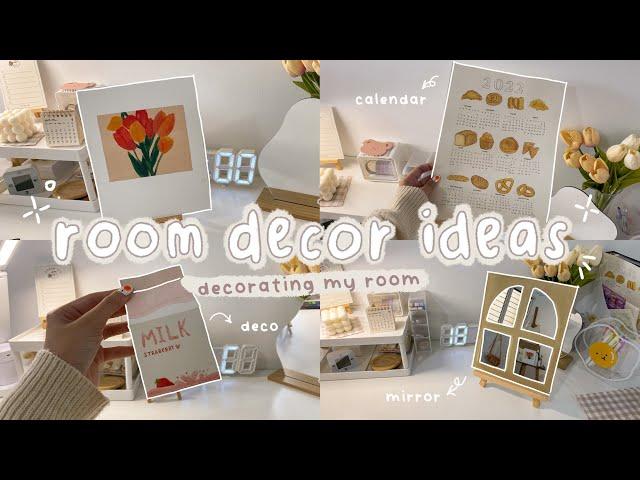 vlog  decorating my room | aesthetic room decor ideas 