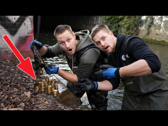 Magnet Fishing: EXPENSIVE COIN COLLECTION & REAL GUN FOUND in the river!!  (Treasure Hunt)