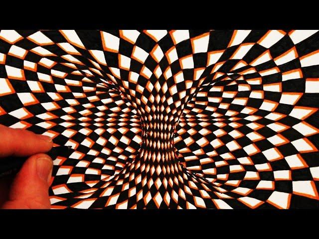 How to Draw a 3D Moving Optical Illusion