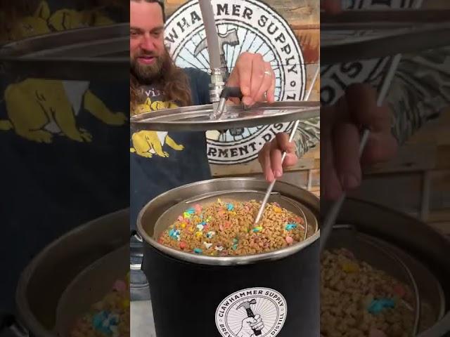 Will it Brew? Turning Lucky Charms into Beer!  #Shorts