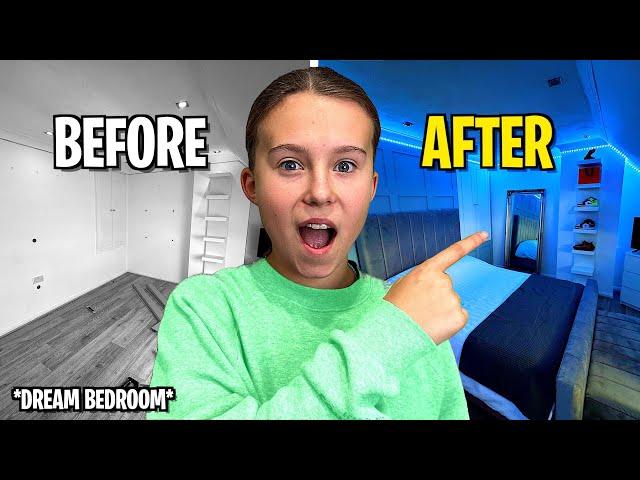 Transforming my TEEN DAUGHTERS empty room into her DREAM BEDROOM!