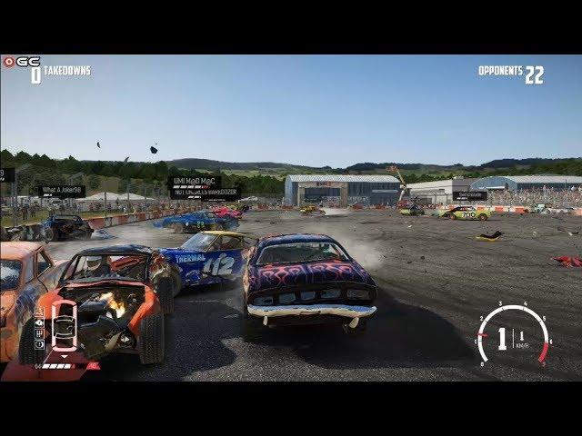 Madman Stadium "Demolition Arena Car War Games" Wreckfest Pc Gameplay FHD