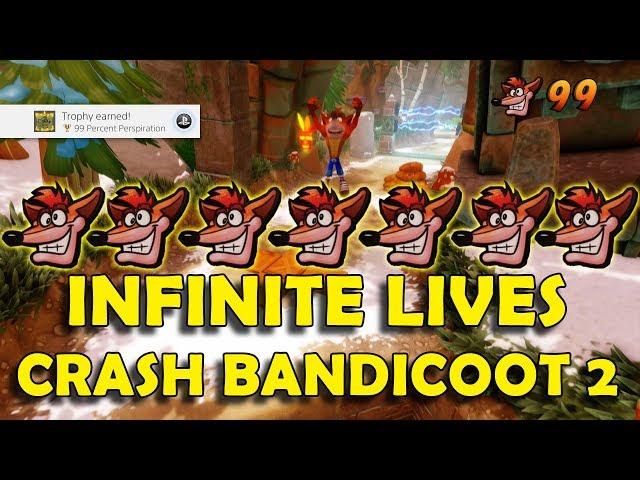 Crash Bandicoot 2: Cortex Strikes Back - Unlimited Lives Exploit (99 Lives in 7 Minutes)